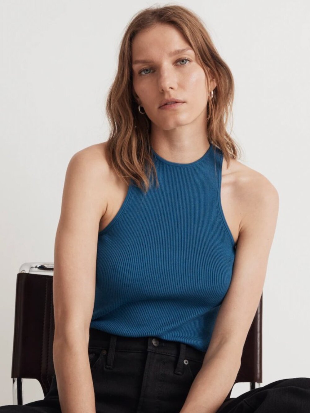 Madewell The Signature Knit Cutaway Sweater Tank